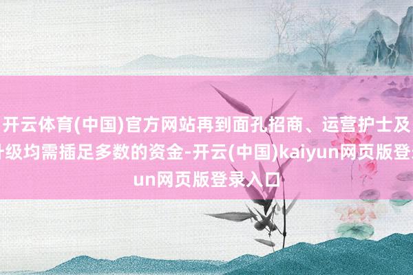 开云体育(中国)官方网站再到面孔招商、运营护士及后续升级均需插足多数的资金-开云(中国)kaiyun网页版登录入口