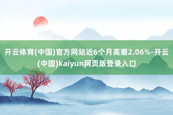 开云体育(中国)官方网站近6个月高潮2.06%-开云(中国)kaiyun网页版登录入口